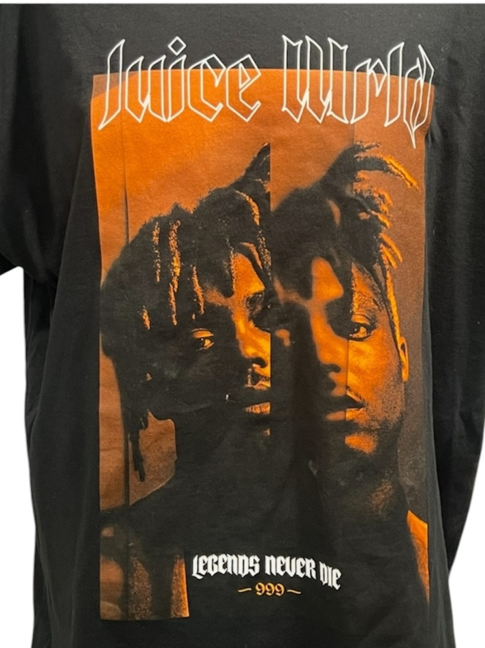Juice Wrld Legends Never Die 999 T Shirt Short Sleeve Black Mens XXL Music - Picture 2 of 6